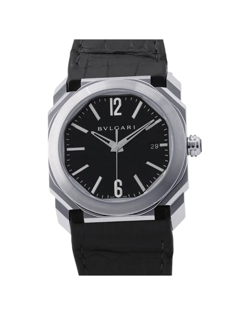 Bvlgari Octo Solo Tempo Date Watch Black Dial